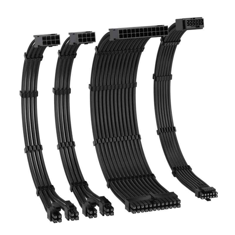 PCIe 5.0 12VWR 電源専用 PSUケーブル 延長スリーブケーブル 16A高性能銅コア PSU 延長ケーブル 1*24ピン ATX/2*8ピン(4+4) EPS/16ピン (12+4)GPU/PCIE 延長ケーブルは1000WのPC電源ユニッ