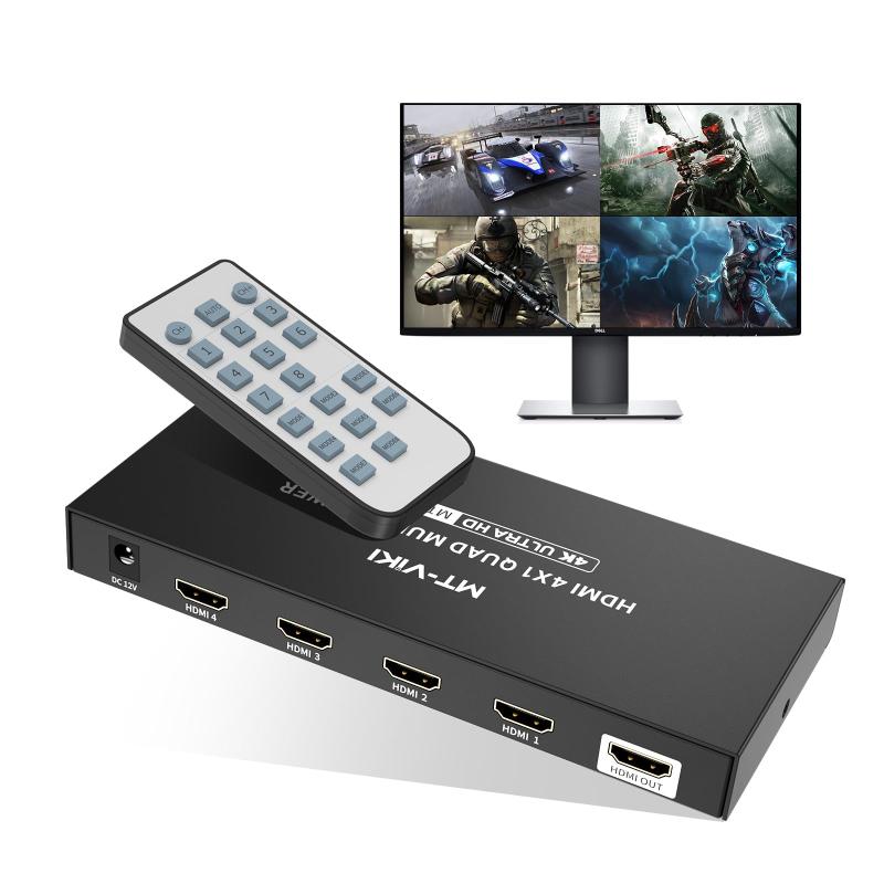 DMI 画面分割器 マルチビューア スイッチ hdmi画面分割切替器 4K hdmi切替器 画面切り替え器 IRリモート付き|MIRAIYUKI