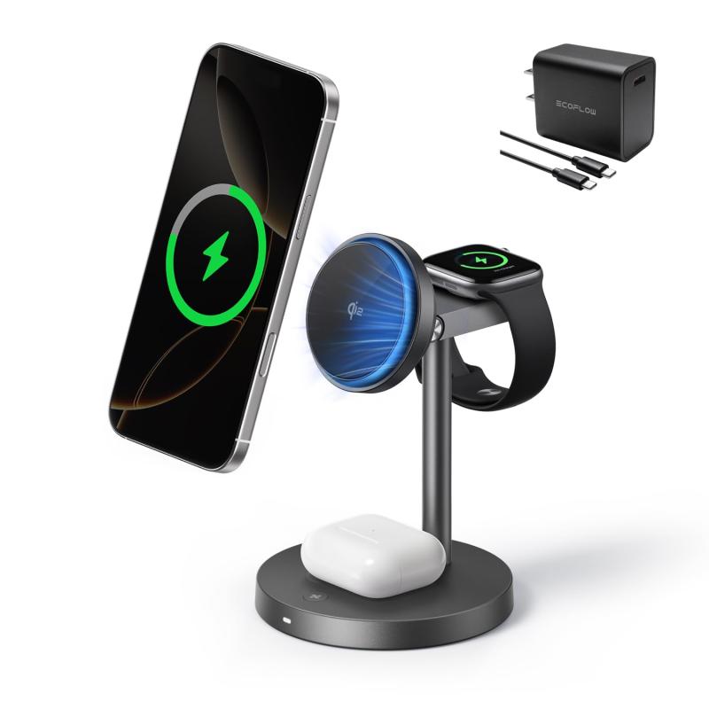 EcoFlow RID Mag 3-in-1 ワイヤレス充電ステーション｜MIRAIYUKI