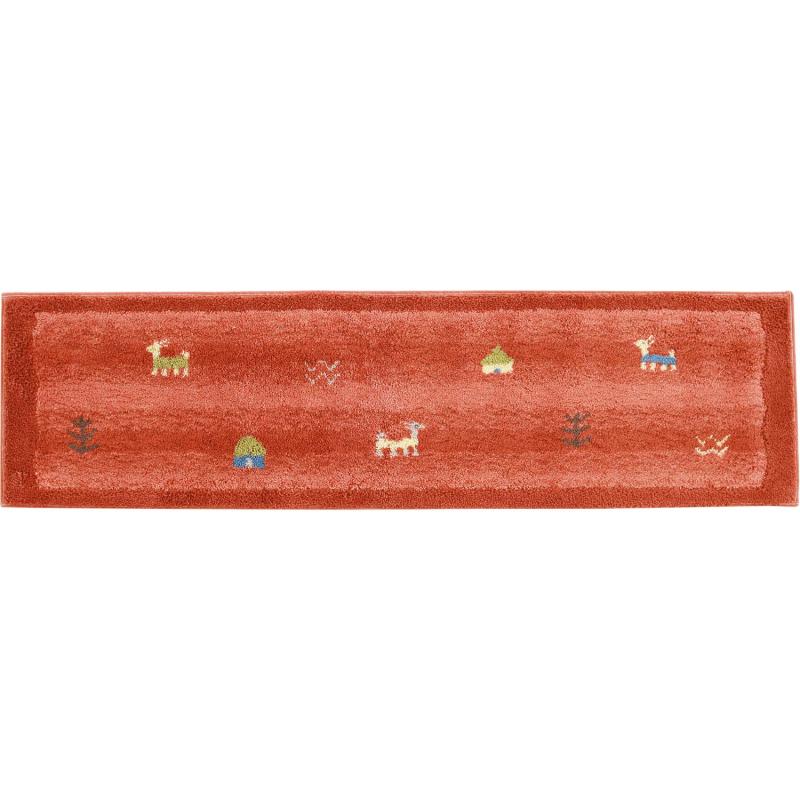 ギャベ 隅っこねばり着く部屋の入り口引っ敷き (ギャベ柄 エスニック 洗える ねばり着く 引っ敷き 引っ敷き 日本製 大判)