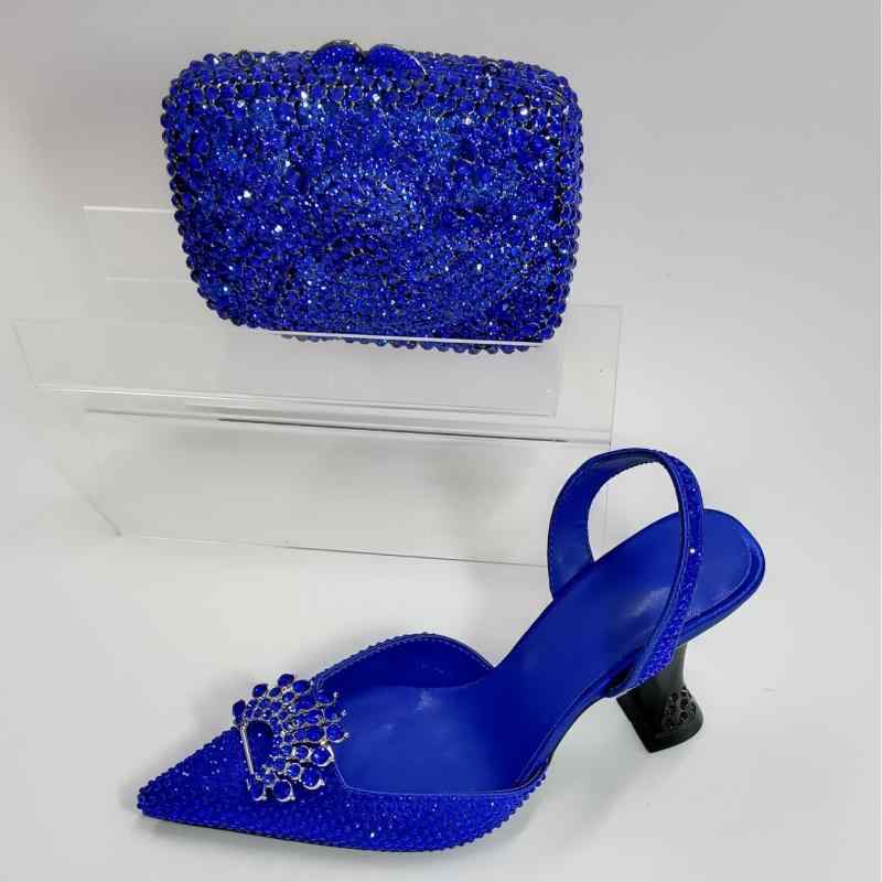 サンダル お上さん用 春夏 尖りトゥ 生産ライン石ころ 水晶 細踵 ハイヒール 繻子 御芽出度 ブライズメイド 寄りあい ご造作 気が大きい大きさ 青色系 天然ゴム底 マイクロ衣料繊維