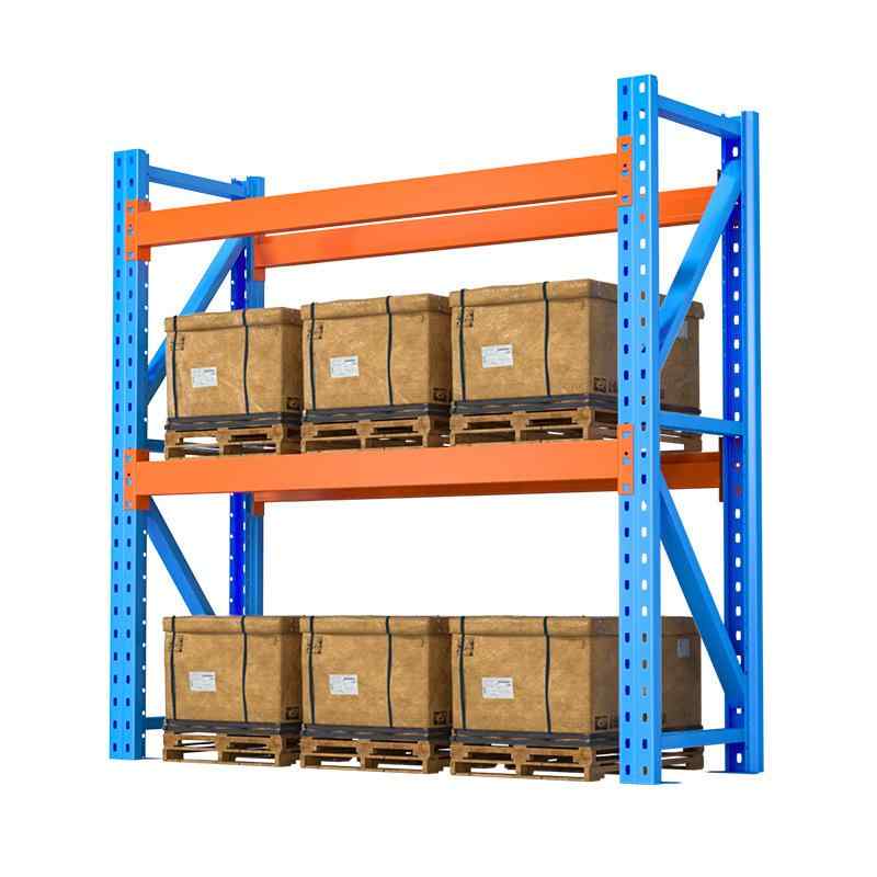 棚 ラック 二段式 解体可能 冷延鋼 倉庫用ラック 重量棚 カスタムメイド 耐荷重300kg 500kg 800kg 1t|MIRAIYUKI