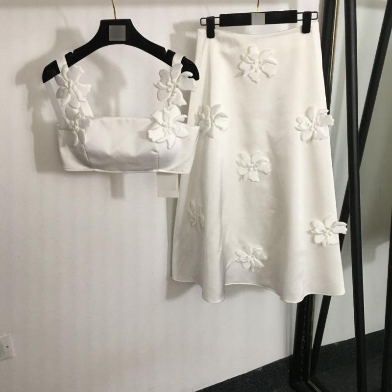 セットアップ レディース ノースリーブ トップス A生産ライン スコート 綿織物 花柄 たまり場 普段使い走り 通い 春夏 黒いこと 白いこと