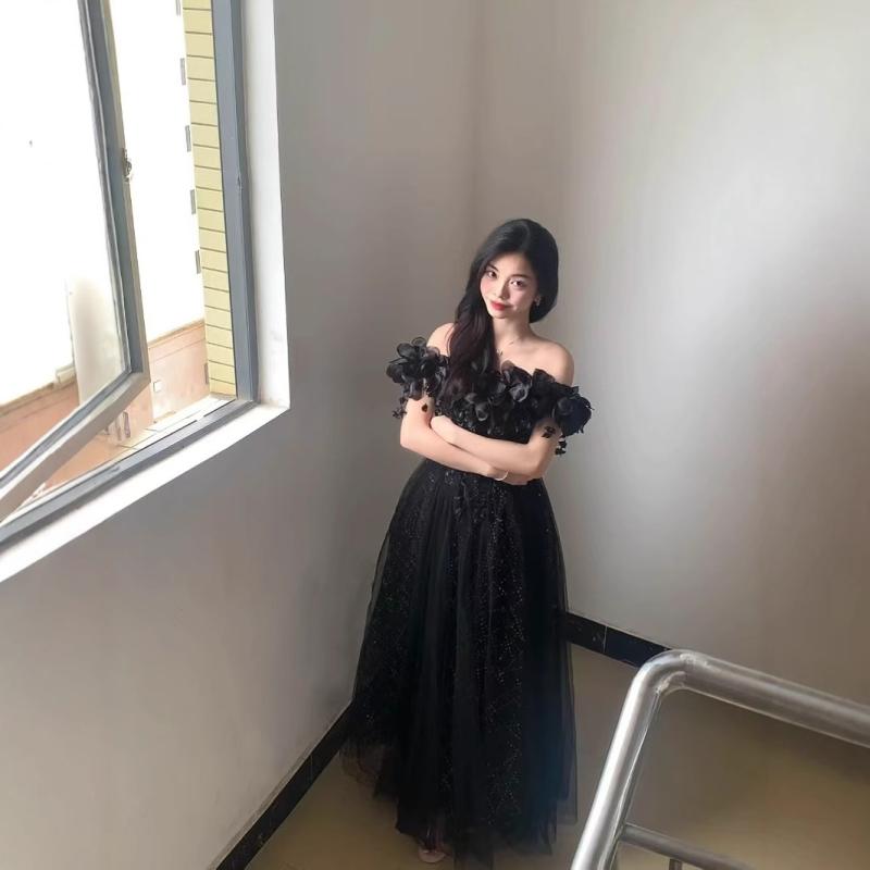 寄り合い御召しもの レディース 黒いこと 高腰 姫御前伝達ルート ロング御召しもの ポリエステル 無袖 夕間暮れ御召しもの 掻き鳴らす会 告げ知らせる会 フォーマル 華燭の典 二次会 お呼ばれ 雅びやか 雅びやか