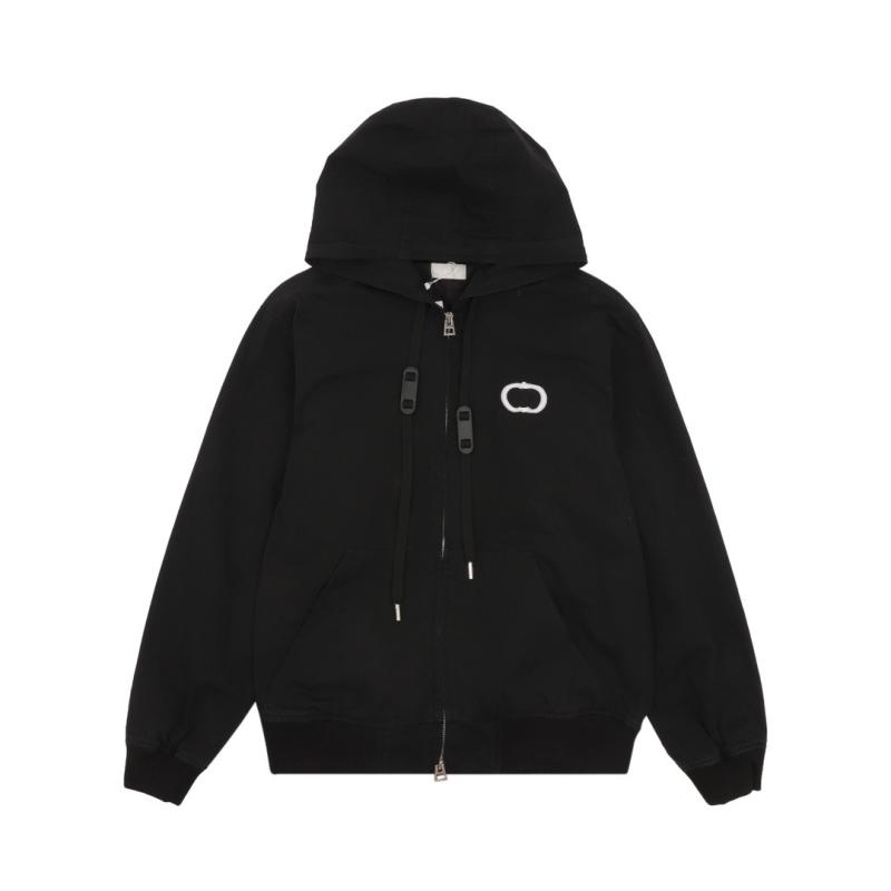 上衣 成人男性用 上衣 年月 心地よい ロゴタイプ 刺しゅう 防風 黒いこと 黒 XS S M L
