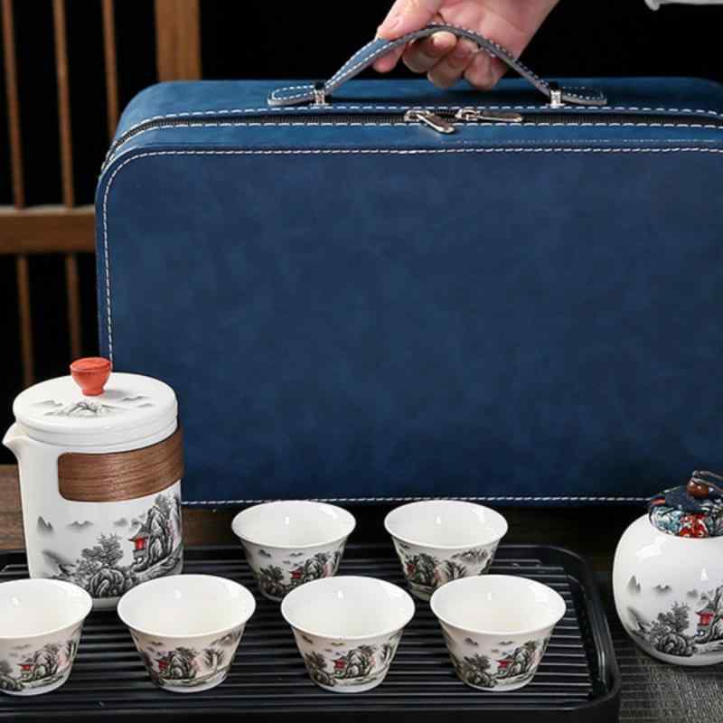 商行為差し上げ物書き割り 祝する品 割り増し金 粗品 ノベルティ 晴れ晴れしい感 羊脂玉 ティーセット 急須 湯呑み 茶筒付き添い人