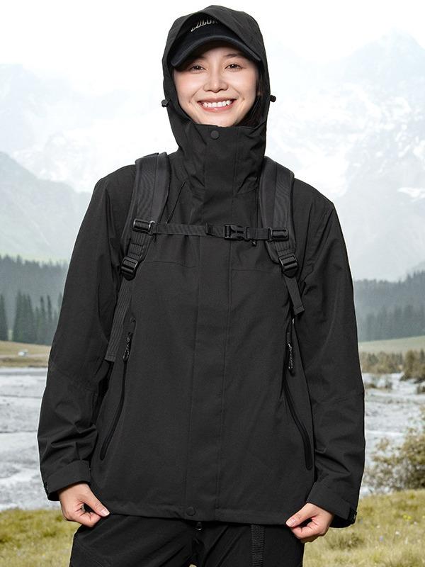 お山パーカー レディース メンズ 雨合羽 アウター 取りはずし能力のある フリースインナー付き添い人 朱雀赤いこと 防風 アウトドア御召しもの 山登り 秋冬 難民キャンプ
