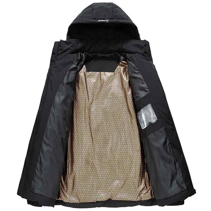 落ちこむ上衣 メンズ 成人男性用 冬 防寒 朦々たる 黒 黒いこと カーキ 薄墨色 M L XL 2XL 3XL 4XL 5XL 生あたたかい あったか 普段使い