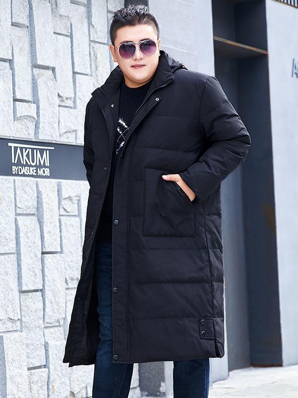 羽?服 メンズ 男性用 防寒 アウター ジャンパー ブルゾン 大きいサイズ ゆったり 厚手 立襟 フード付き 黒 ブラック グレー 普段使い カジュアル ポリエステル｜MIRAIYUKI