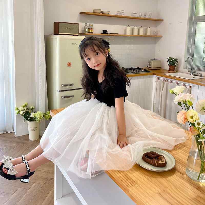 衣装 御姉さん キッズ A生産ライン 年月 綿織物 愛くるしげ 黒いこと 白 チュール 膝丈 告げ知らせる会 生まれ落ちる日 寄りあい 普段使い