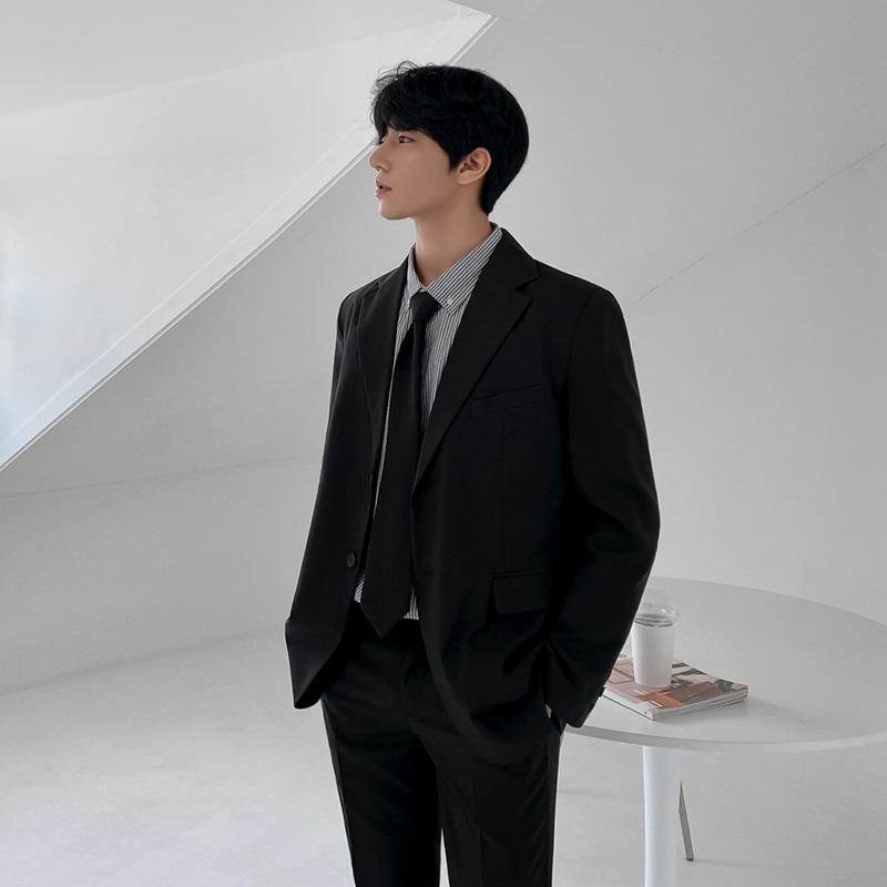 上衣 成人男性用 テーラードジャケット 商行為 フォーマル 心地よい 歳月 長袖 黒いこと 黒 無地 ルーズフィット