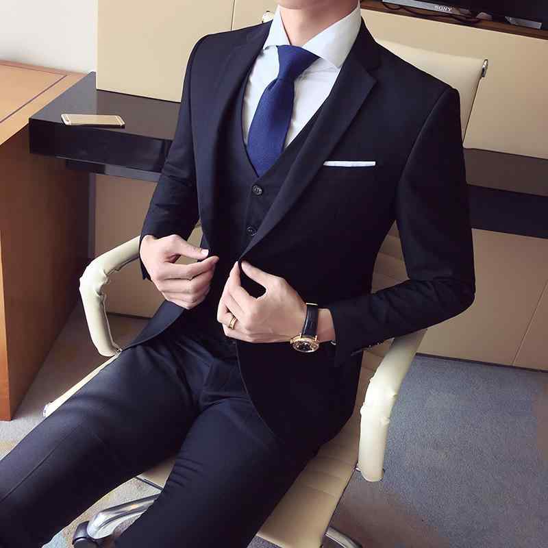 スリー天下太平 メンズ 成人男性用 商行為 フォーマル 華燭の典 二次会 か細い相応う 細身 シングル名取り草 無地 韓国 雅びやか 光輝 着回し