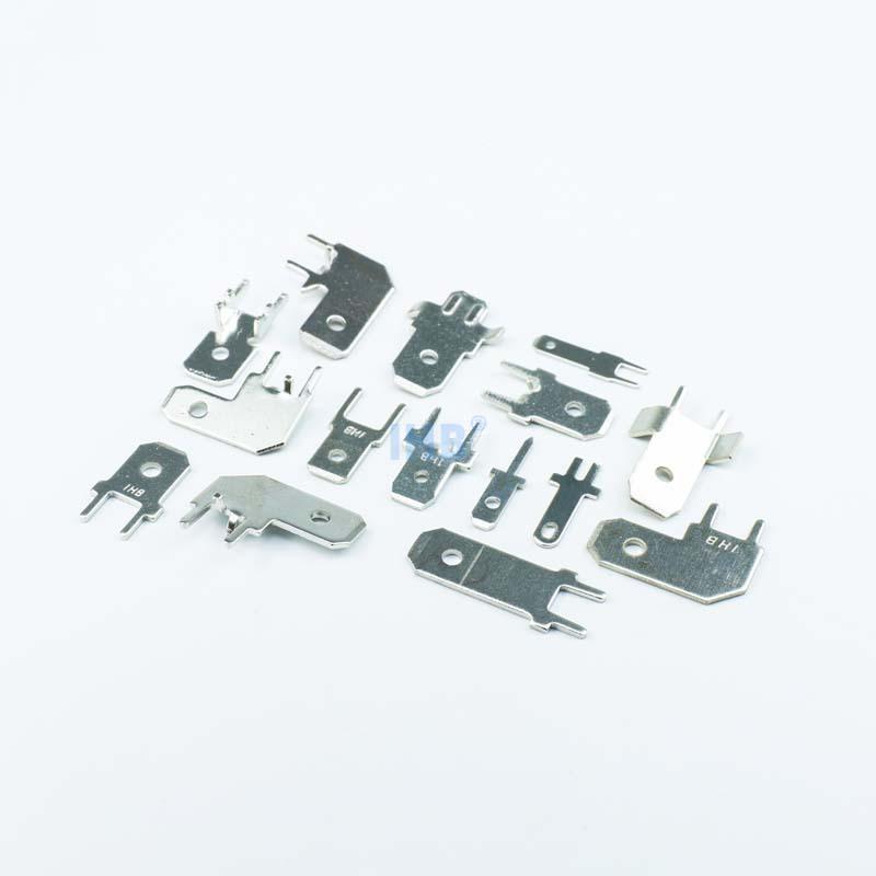 PCB基板用端子 28/48/63粍 差込型 1000個 金管楽器錫メッキ 不成立 圧着 平型 旗型 L型