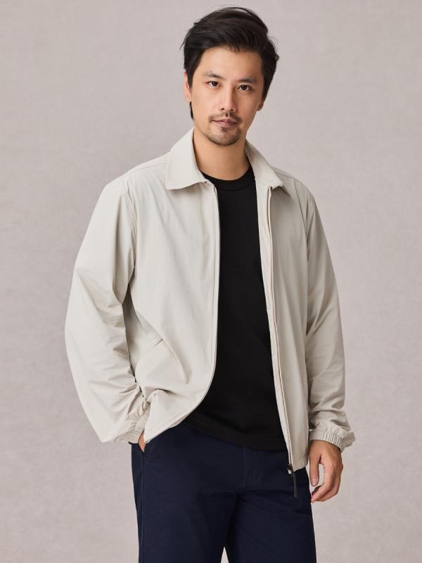 上衣 メンズ UPF50+ UV撥ねのける 当たること冷感 通気性 速乾 薄っぺら 軽さ ポリエステル 高役立つこと 多役立つこと 襟付き添い人 ゆったり 通い 商行為 アウター 上衣 春夏