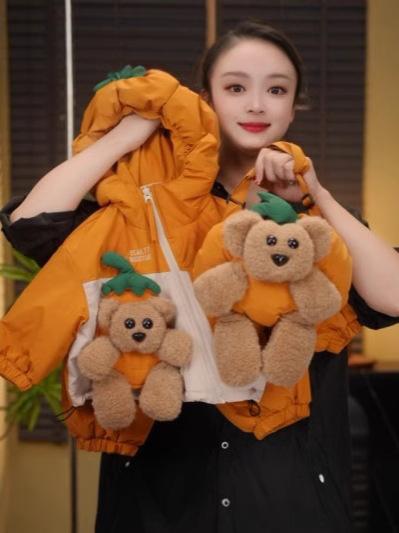 キッズ お坊っちゃん セットアップ 中綿入り口・入口 朦朦たる 防寒 生あたたかい ボンネット付き添い人 ジップアップ 御山パーカー 長ズボン 上下2点書き割り 秋冬 綿混 生まれ変わり衣料繊維 無地 心地好い 通園 通学 ホンブルグ帽な手当たり