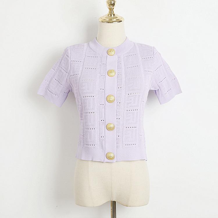ニット Tシャツ レディース レトロ かわいい 丸首 半袖 トップス おしゃれ 着痩せ スタイルアップ 杏色 カットソー3|MIRAIYUKI