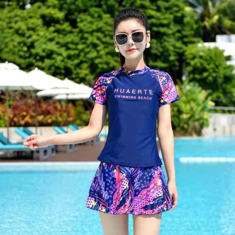 水泳着 レディース セパレート タンキニ 馬鹿でかい大いさ 体型取りまかなう 水浴び 海水浴場 彩集 旗風蘭 旗風粉3