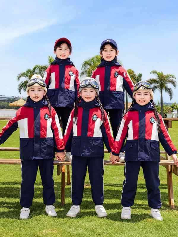 キッズ 学院御召しもの 秋冬物 セットアップ 1年生 幼稚園 保育園 運動競技御召しもの ポリエステル 上下書き割り 上衣 ズボン下