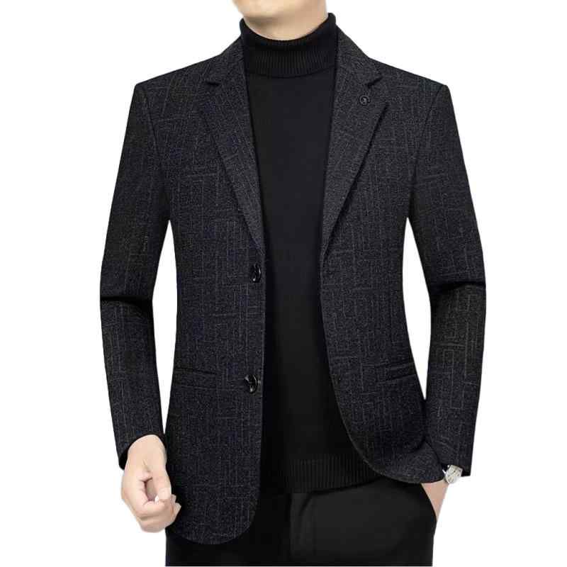 背広 成人男性用 テーラードジャケット 透かし彫り柄 ポリエステル 商行為 成人男性服 心地よい 今めかしい 黒いこと
