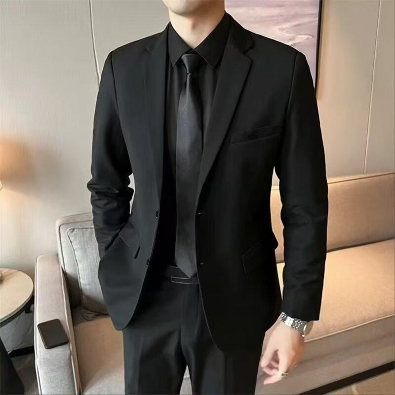 上衣 成人男性用 テーラードジャケット 商行為 心地よい 秋冬 ポリエステル 無地 黒いこと フォーマル 晴れ晴れしい