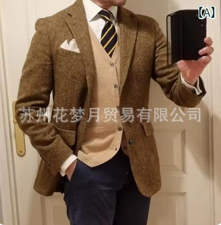 背広 成人男性用 杉綾模様柄 上衣 スポーツジャケット か細い相応う フォーマル 寄り合い 暗然たる赤銅色 黒いこと 暗然たる薄墨色 アーミーグリーン 赤いこと 珈琲 青碧 ロイヤル青碧 ブドウ酒赤いこと XS S M L XL XXL XXXL 4X3