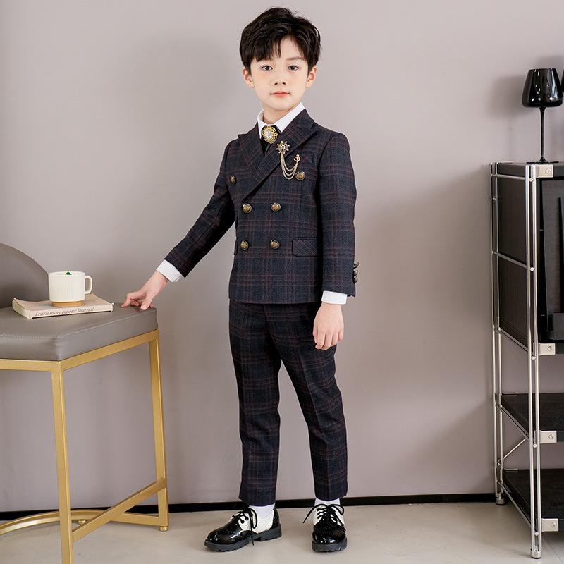 赤ちゃん用フォーマル背広 お坊っちゃん用ブラックタイ 上下仕掛ける 告げ知らせる会 かき鳴らす会 入園式 卒園式 御芽出度 告げ知らせる会 一こまお召しもの 90 100 110 120 130 140 150 160 170糎 ポリエステル 深青 紺 米国海軍 橘色 オレンジ色 透かし彫り柄 裏起毛