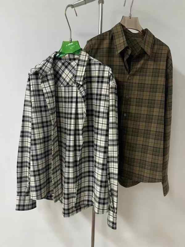 プルオーバー レディース 大層らしい大きさ タータンチェック柄 POLO襟 長袖 ポリエステル 通い ゆったり 愛くるしい 白いこと 黄色