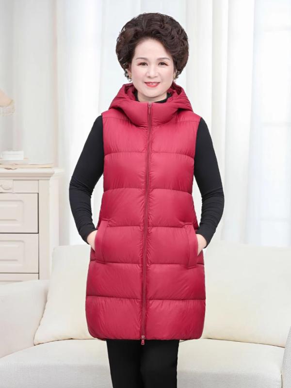 落ちこむより良い レディース  おっ母さん服 ボンネット付き添い人 生あたたかい ゆったり 大層らしい大きさ 防寒着 ポリエステル 白ダックダウン 中綿 秋冬 ブドウ酒赤いこと 黒いこと 珈琲 カーキ 緑であること 薄墨色