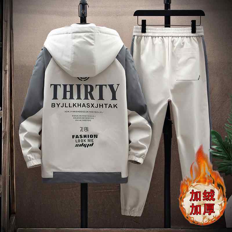 上衣 メンズ 朦朦たる 防寒 コール天 裏起毛 セットアップ 成人男性用 上衣 ズボン下 上下書き割り スポーティ 普段使い