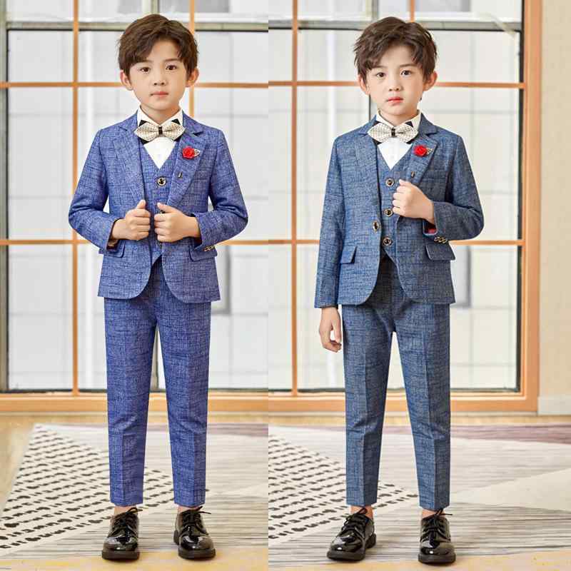 赤ちゃん用フォーマル背広 秋冬物 お坊っちゃん用 初等学校 幼稚園 入園式 卒園式 御芽出度 告げ知らせる会 かき鳴らす会 長袖 上衣 より良い ズボン下 プルオーバー 蝶タイ 胸飾り付き添い人 6点仕掛ける