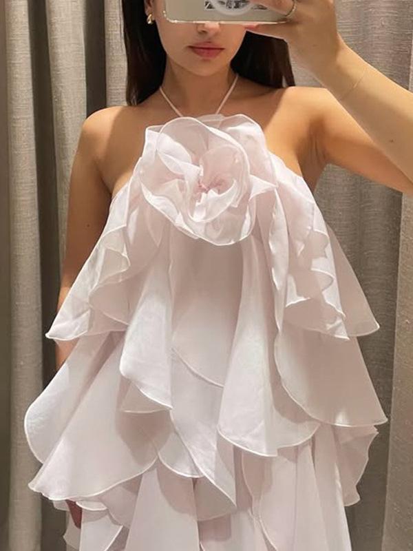 貯蔵タンクとっ始め レディース 春夏 花柄 ノースリーブ 鎖骨見せ 熱電子管とっ始め 肩出し 当たること冷感 伸縮性 会う約束 御洒落 愛くるしい オレンジ色
