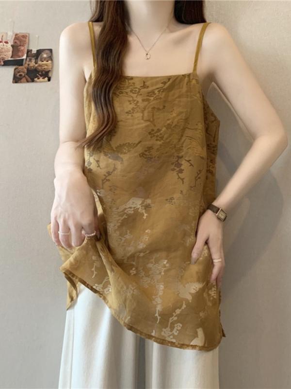 貯蔵タンクとっ始め レディース レトロ 提花 ゆったり 薄っぺら トップス 下着類 愛くるしい 大層らしい大きさ 体型取りまかなう 雅びやか 雅びやか M L XL 2XL 3XL 4XL
