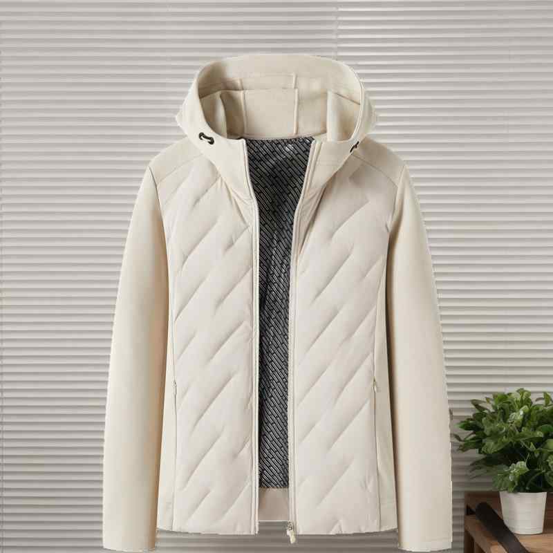 羽?服 メンズ レディース 冬用 ライトダウンジャケット 防風 撥水 軽さ 薄っぺら ボンネット付き添い人 アウトドア 運動競技 お召しもの 成人男性用 お上さん用 黒いこと 赤銅色 ベージュ カーキ