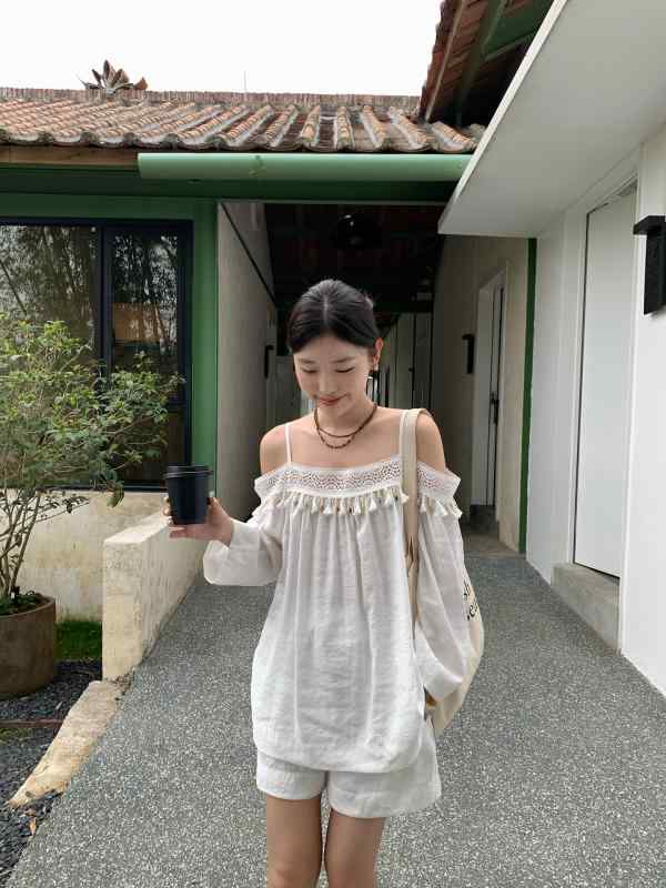 貯蔵タンクとっ始め レディース resort たまり場 砂浜 砂浜 人綿 ノースリーブ トップス カットソー 無地 フリンジ 春夏