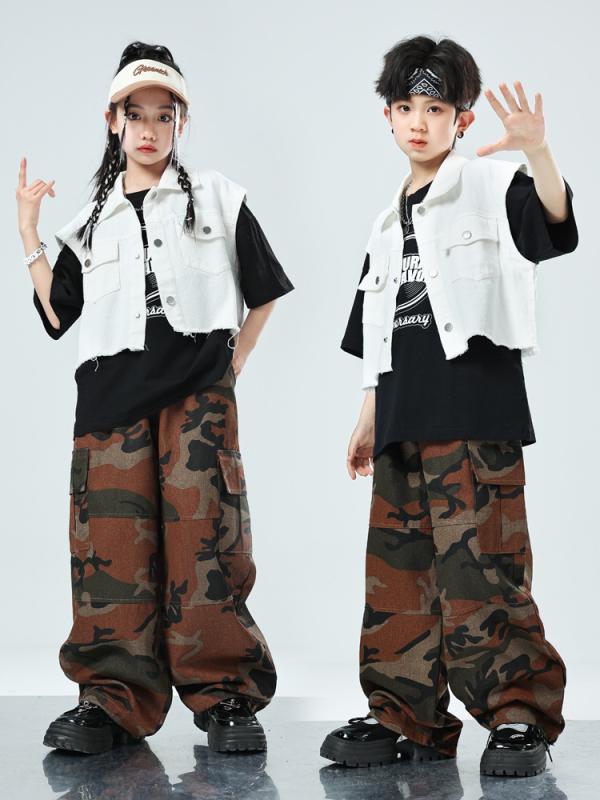 社交ダンスお召しもの キッズ ガールズ ズージャー社交ダンス 表どおり社交ダンス hiphop 一こま監督服 セットアップ 赤ちゃん服 トップス ズボン下 お臍出し 偽装柄 オレンジ色 110 120 130 140 150 160 170 180