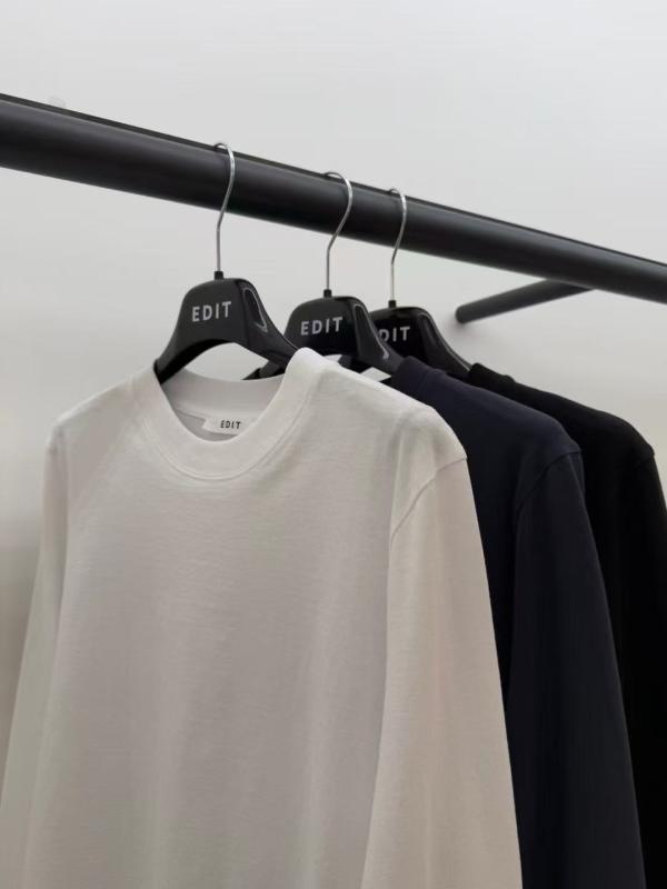 Tシャツ レディース 春物 長袖 カットソー 韓国 丸首 無地 トップス 普段使い デイリー3|MIRAIYUKI