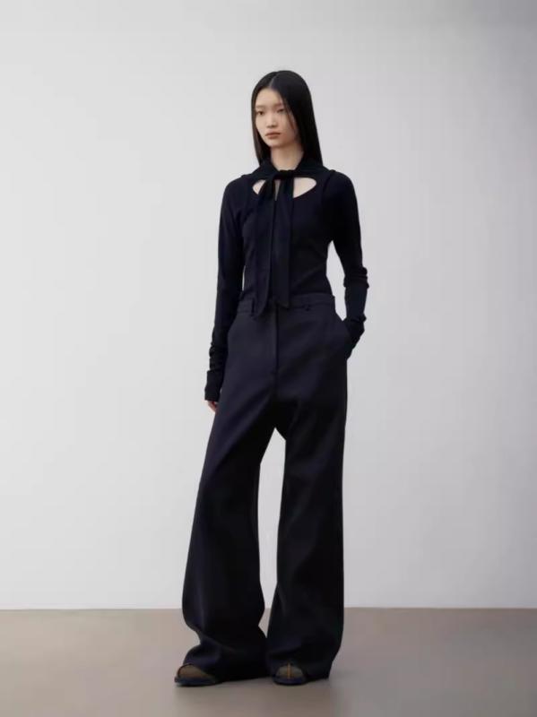 ティーシャツ レディース 長袖 韓国  当たること冷感 修身 トップス 綿織物 ポリエステル 黒いこと 白いこと 黄色系
