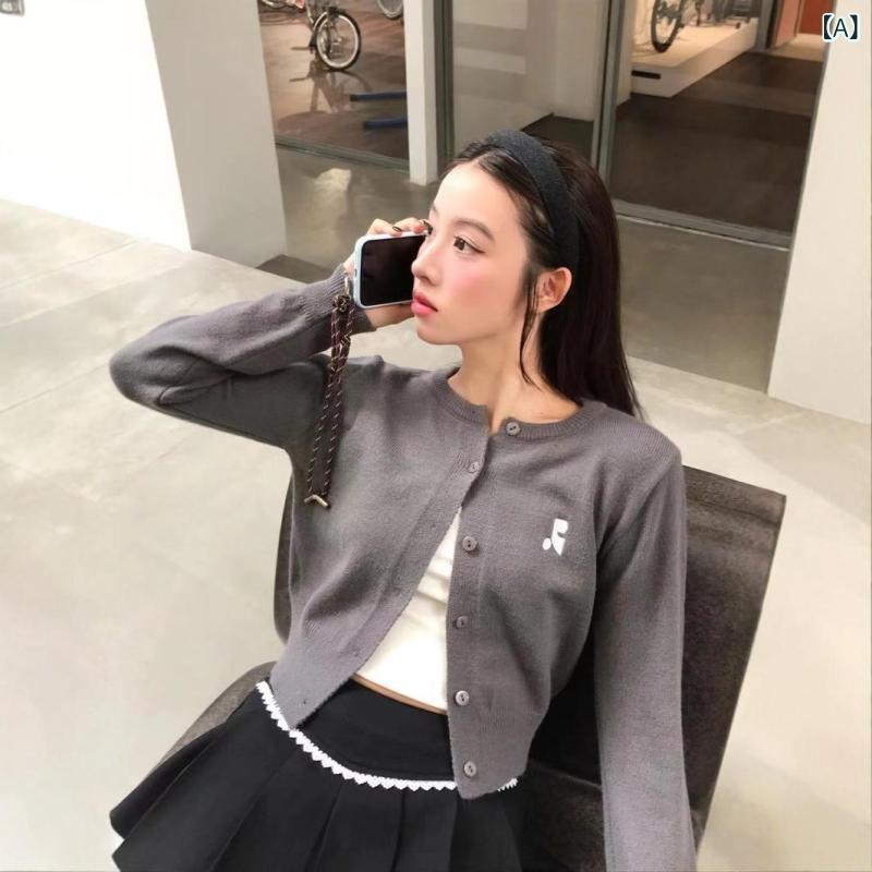 ジレー レディース 編み物 年月 長袖 ラウンドのど首 トップス 韓国  か細い 遊撃手丈 ?羊? 色彩設計 編み目 着痩せ 愛くるしげ ガーリー 通い 通学 執務室 心地よい サクラ色系