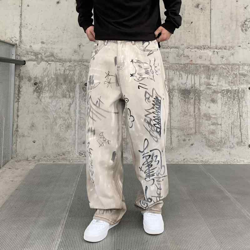 ジーンズ メンズ 引っ切り無い デニム 成人男性用 ゆったり 細工物ズボン下 心地よい 白ズボン下 水洗いする産業 綿 年月