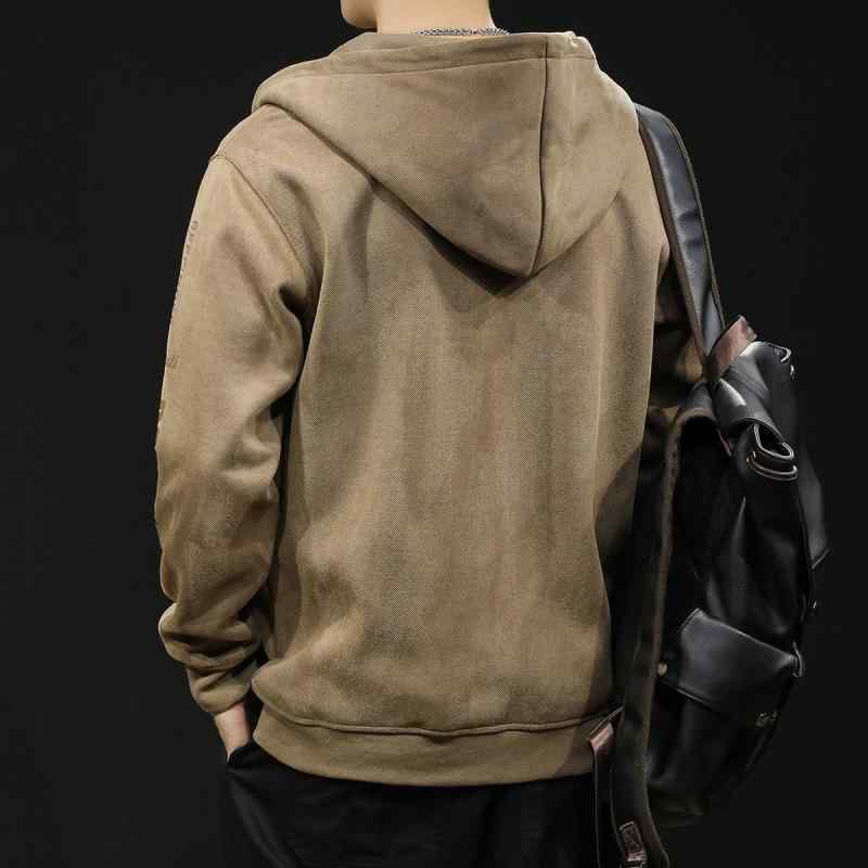 パーカー メンズ 成人男性用 秋冬 裏起毛 ジップアップ 朦々たる ゆったり 大きめ大きさ 運動競技 心地よい アウター カーキ 深薄墨色 黒 薄墨色 綿％