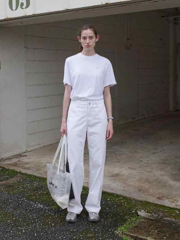 プルオーバー レディース 半袖 綿織物 ラウンドのど首 刺・墸 ロゴタイプ トップス カットソー お上さん服 ゆったり 体型押しかぶせる 心地よい 今めかしい 愛くるしげ 白 黒3