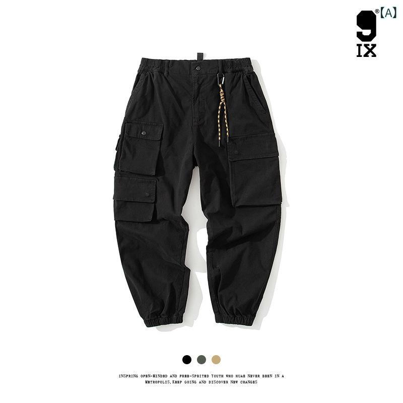 カーゴパンツ メンズ 成人男性用 やり方ズボン 細工物ズボン下 朦々たる ズボン 細工物ズボン下 合わせる紐付き ミリタリーズボン下 カーゴパンツ3