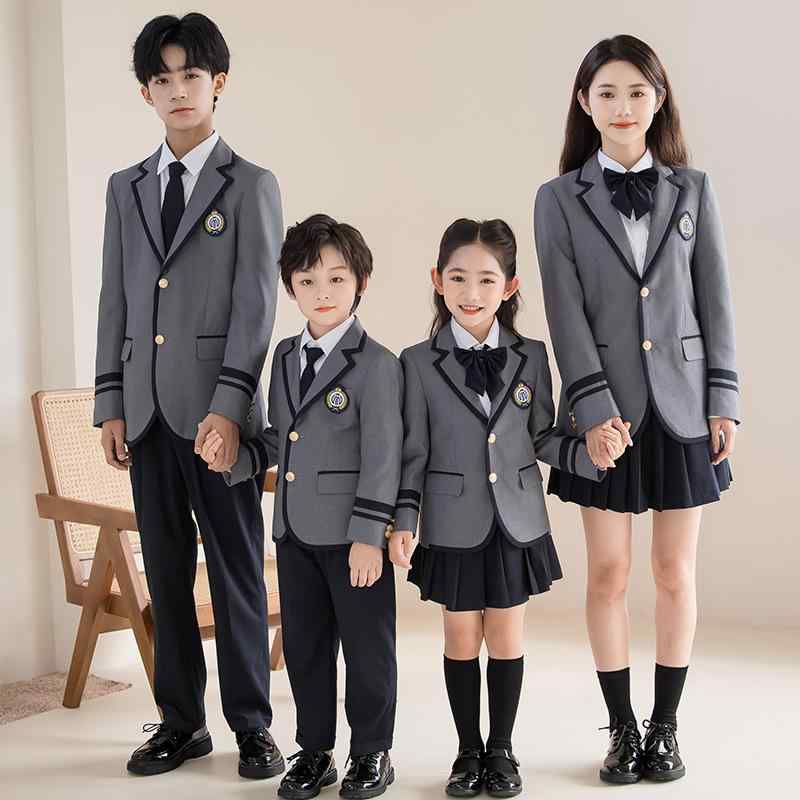 ユニフォーム 初等学校 御姉さん お坊っちゃん フォーマル 背広 セットアップ 赤ちゃん 幼稚園 卒園式 はいり込む式 上衣 プルオーバー ズボン下 スコート タイ 胸飾り 7点仕掛ける
