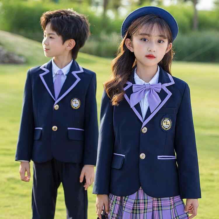 学校お召しもの 赤ちゃん用 フォーマル プルオーバー仕掛ける 幼稚園 小学生 ユニフォーム 御姉さん お坊っちゃん 胸飾り付き添い人 シュロの葉引き分け付き添い人 翰林院風 背広 綿 100 110 120 130 140 150 160 165 170 175 180