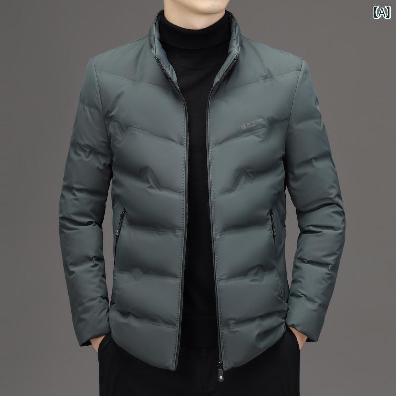 羽?服 成人男性用 落ちこむ上衣 遊撃手丈 軽さ 防寒 立ち襟 薄墨色 紺色 黒いこと ぶどう酒赤いこと