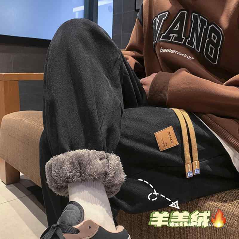 ズボン メンズ 成人男性用 ・贔皮?（スエードクロス） ズボン下 裏起毛 生あたたかい 引っ切り無い ゆったり スウェットパンツ 心地よい 秋冬 高反発力 伸縮性 運動競技 普段使い走り お部屋着
