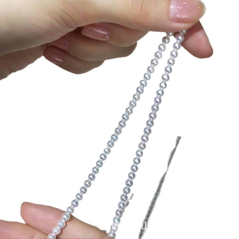 ネックレス レディース 淡水パール S925 シルバー ベビー パール チョーカー 3-4mm ホワイト アクセサリー フォーマル パーティー 結婚式 デート 旅行 お出かけ かわいい おしゃれ｜MIRAIYUKI