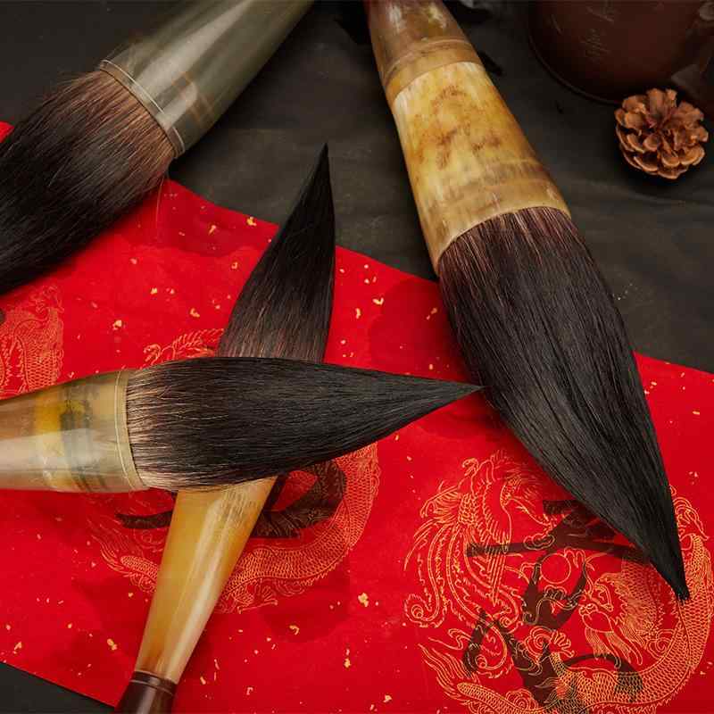 表意文字筆 大号 中号 小号 特大号 牛角 狼毫 羊毫 兼毫 対聯筆 斗筆 春聯