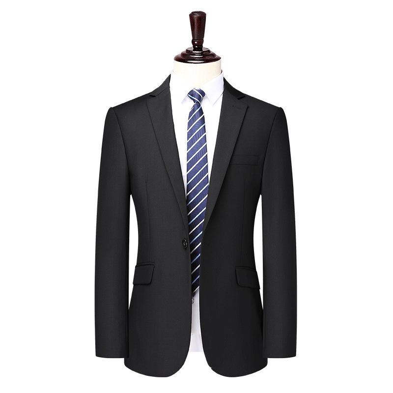 メンズ スーツ セット 羊毛 ウール ジャケット シングルブレスト パンツ セット 修身 スリムフィット 平駁領 後中開・楷 毛織り 保暖 春秋 秋冬 ビジネス 正装 ビジネスカジュアル 日常使い 通勤 フォーマル 宝藍 ブラック ネイビー 色 シンプル｜MIRAIYUKI