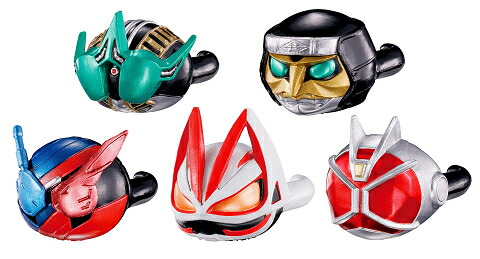 仮面ライダーシリーズ コロンとリング2 全5種セット コンプ コンプリートセット画像